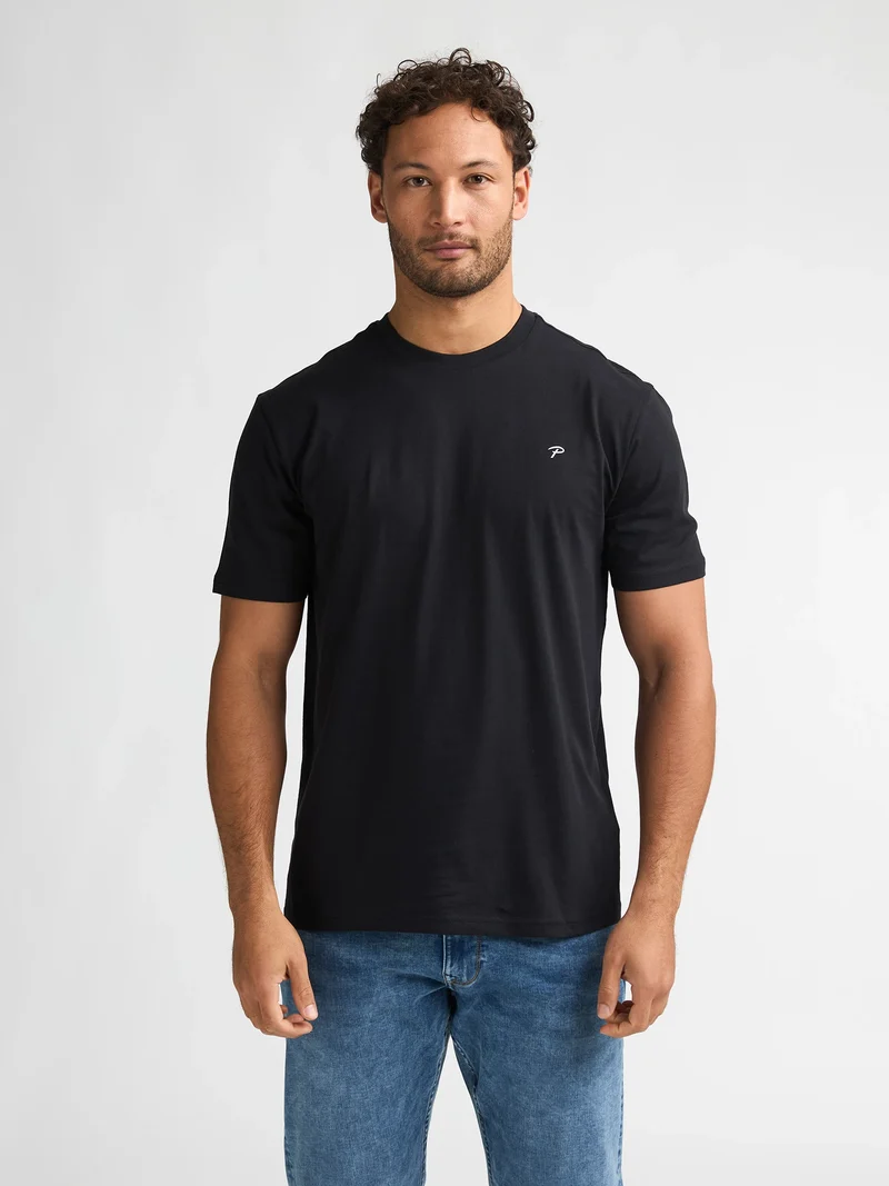 2-pack Basic T-shirt Ronde Hals Grit