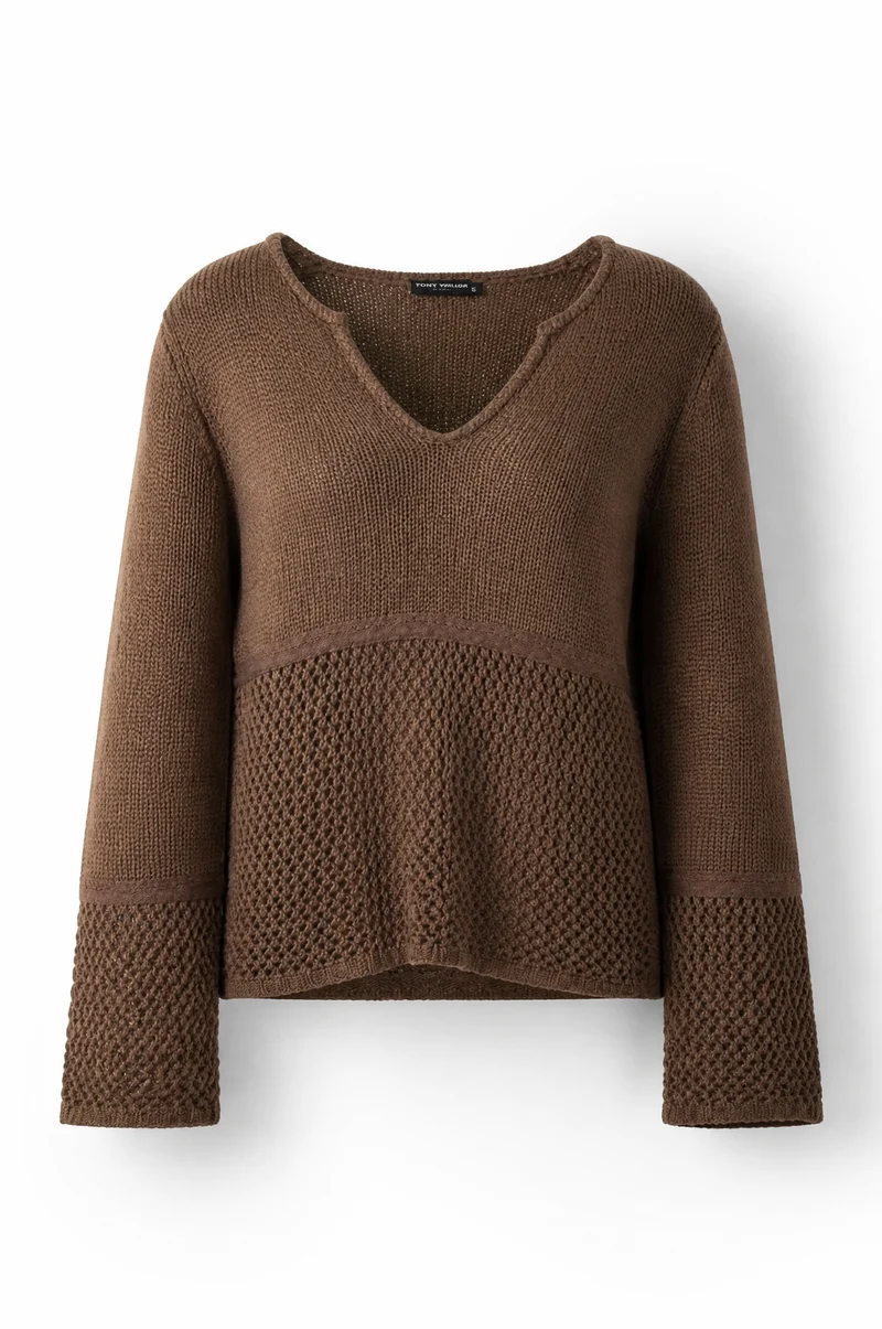 Fiona gebreide top - S
