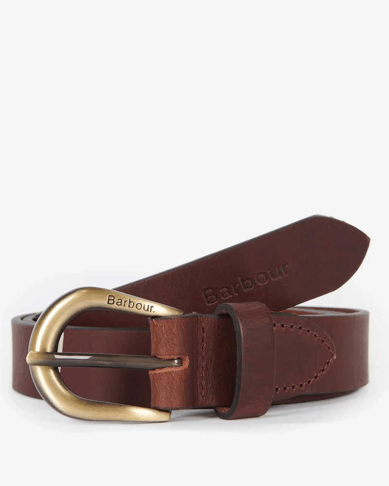 Barbour Dames | Leren Riem | Bruin