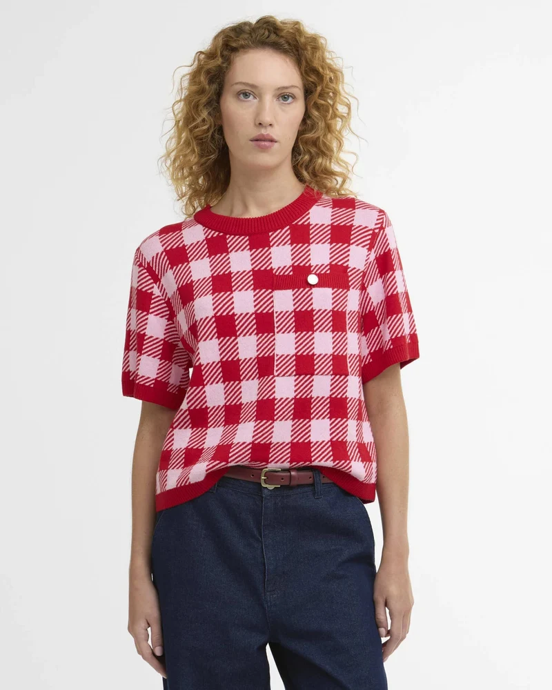 Barbour Dames | Katoenen Jumper | Geruit