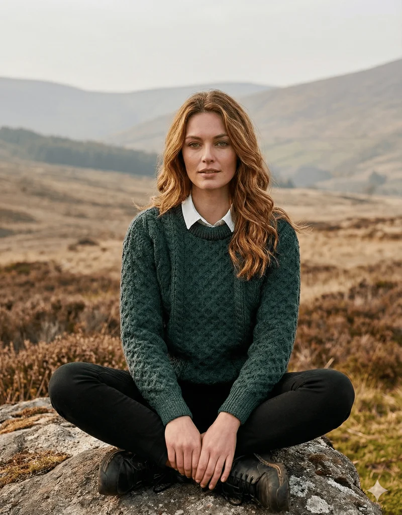 Wollen Trui | Crew Neck | Moss
