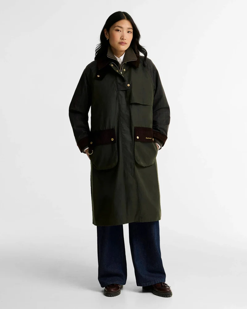 Barbour Dames | Kirklees Checked Waxed Jacket