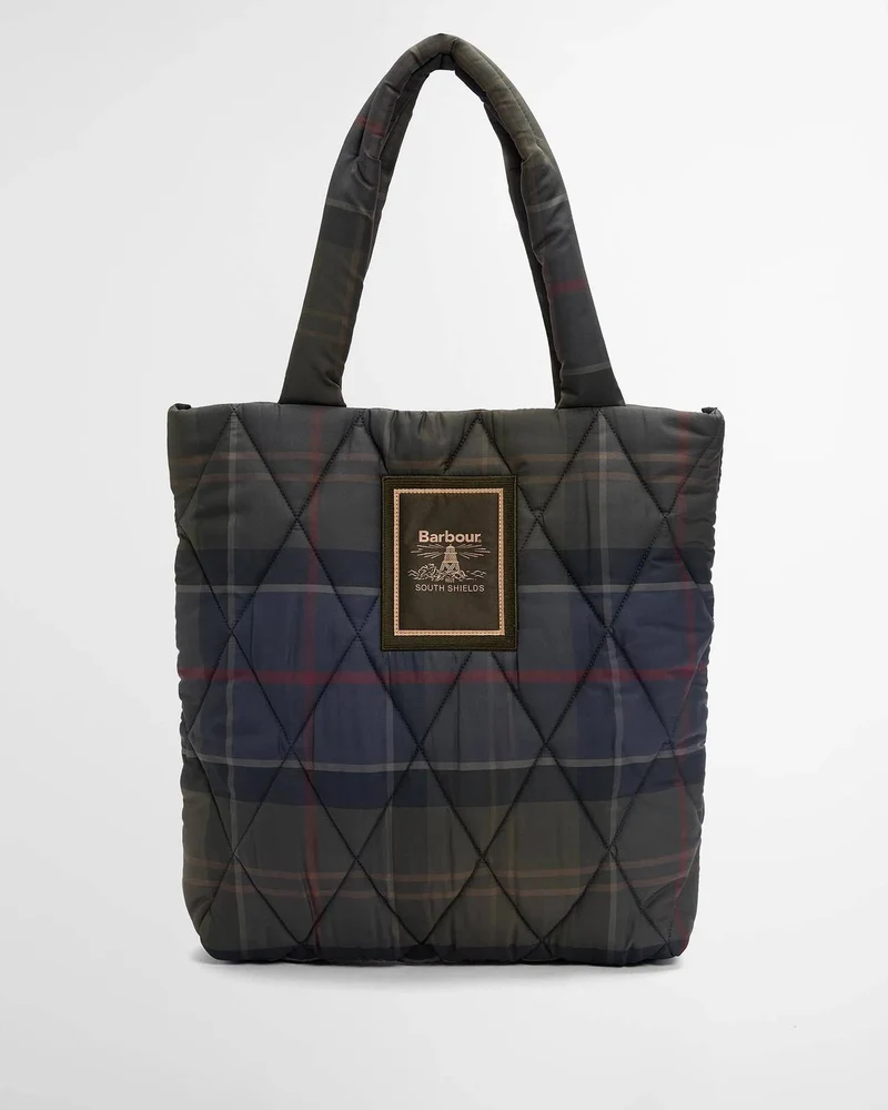 Barbour Dames | Tartan Arlene Quilted Tote Bag