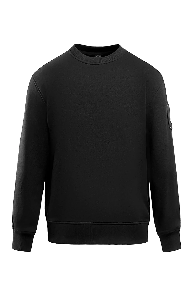 MOOSE KNUCKLES SWEATER HARTSFIELD CREW ZWART