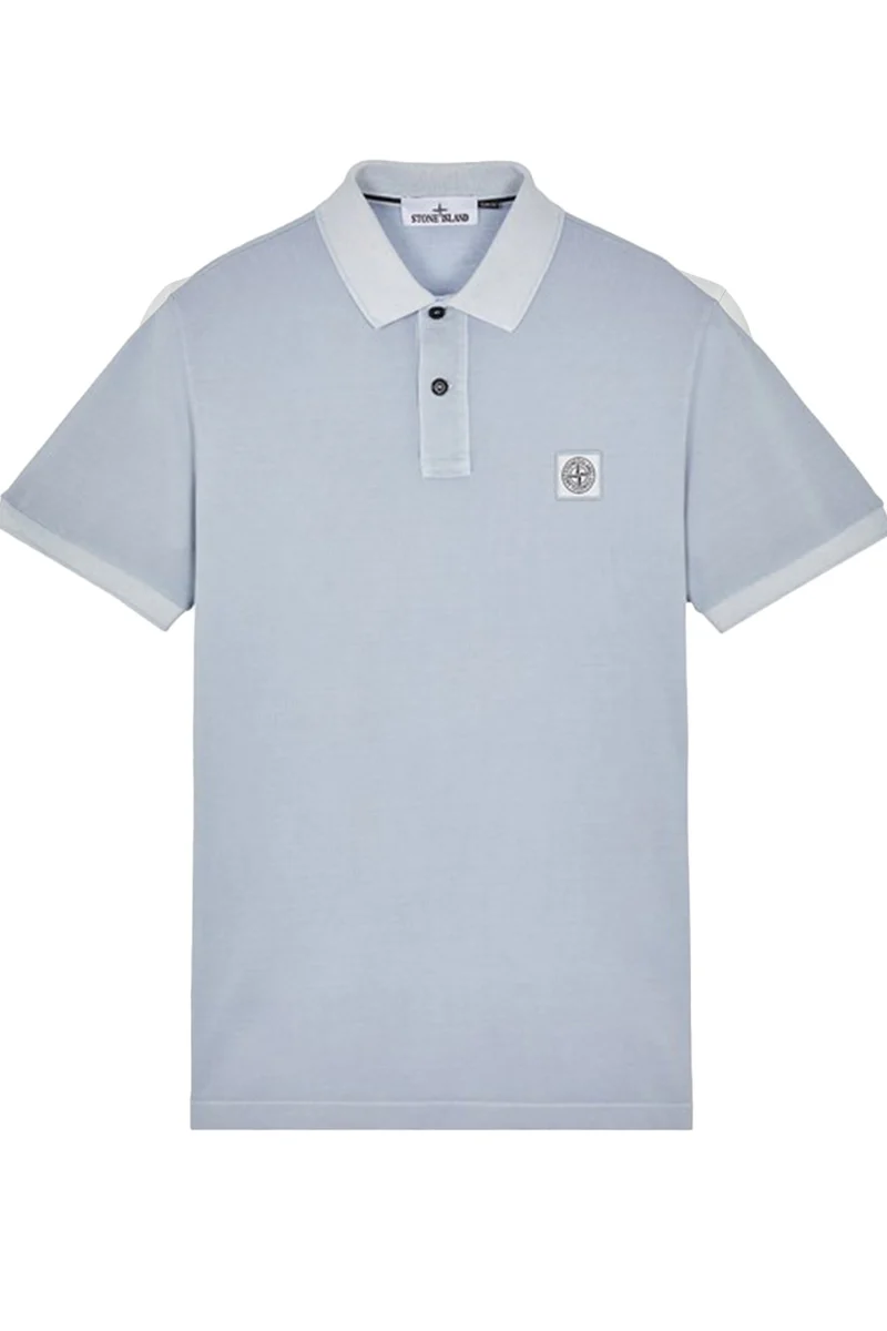 STONE ISLAND POLO 80152SC67 L-BLAUW