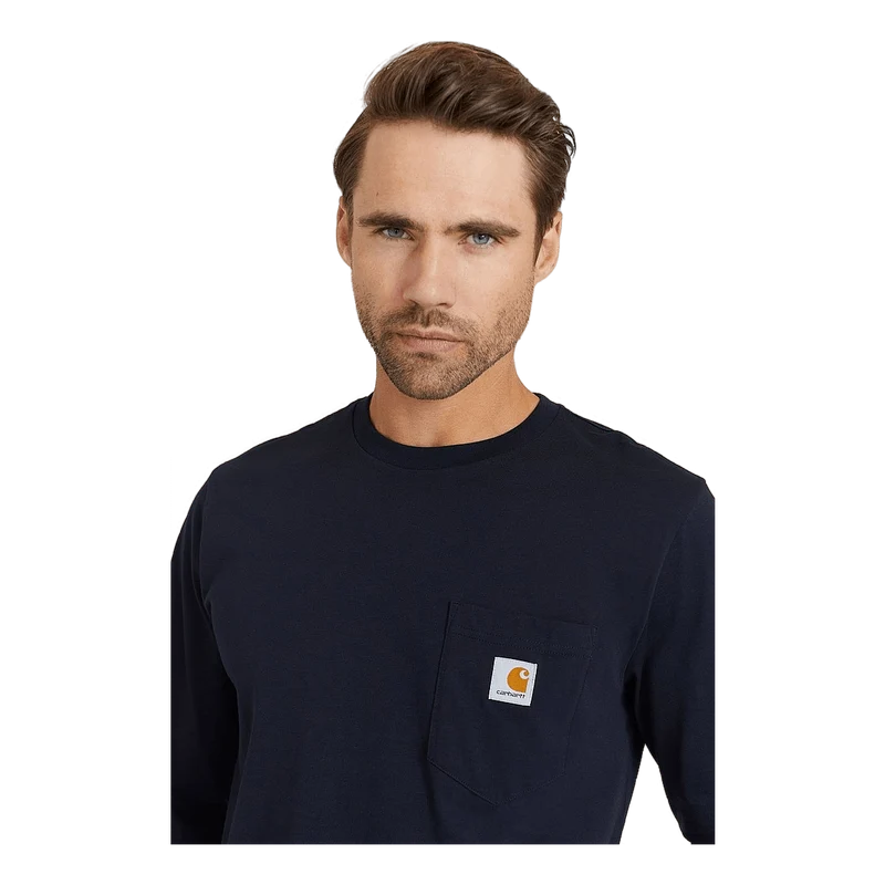 L/s Pocket T-shirt Cotton Sing