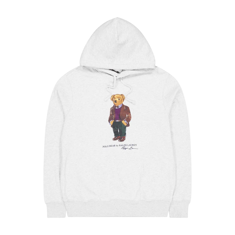 Polo Ralph Lauren Polo Bear Fleece Hoodie 027 Fa23 Andover Hthr Hrtg Bea