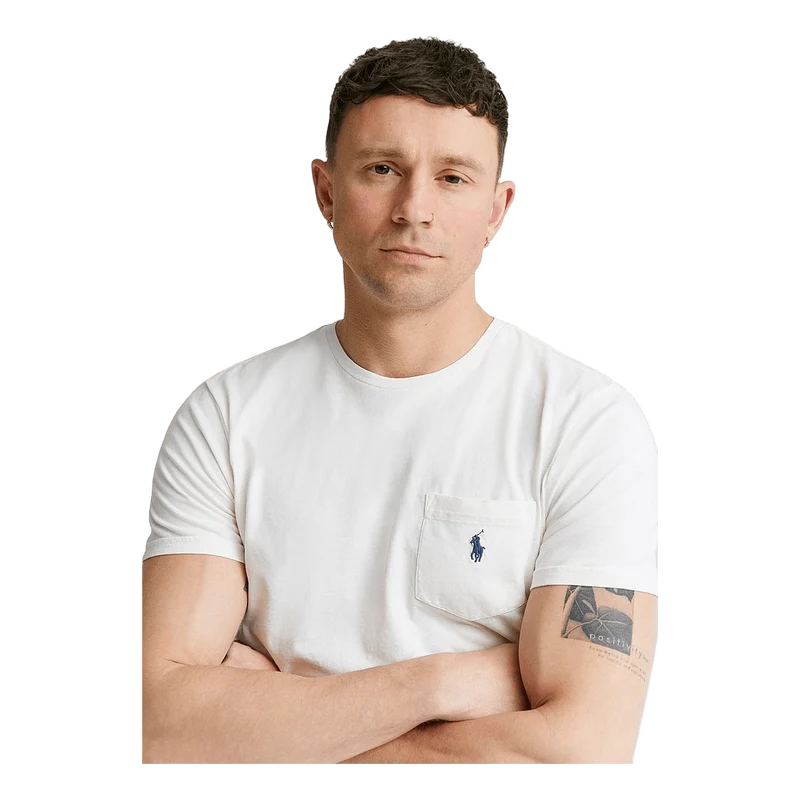 Polo Ralph Lauren Custom Slim Cotton-Linen Pocket T-Shirt