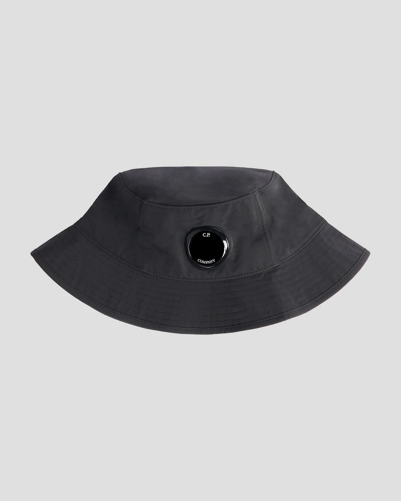 CP COMPANY CAP CHROME-R LENS BUCKET HAT ZWART