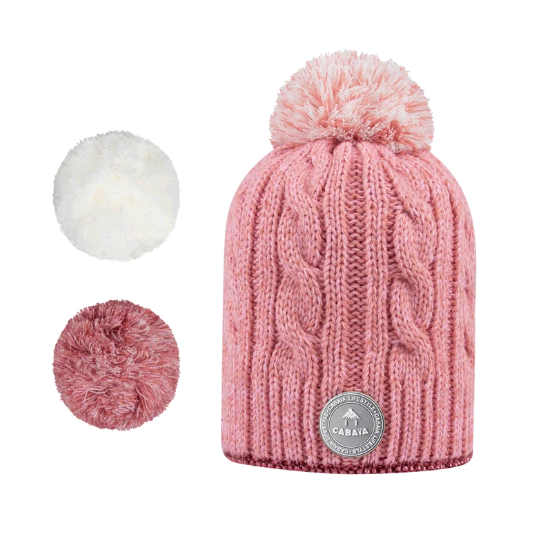 Beanie Milky Pink Lurex Polar