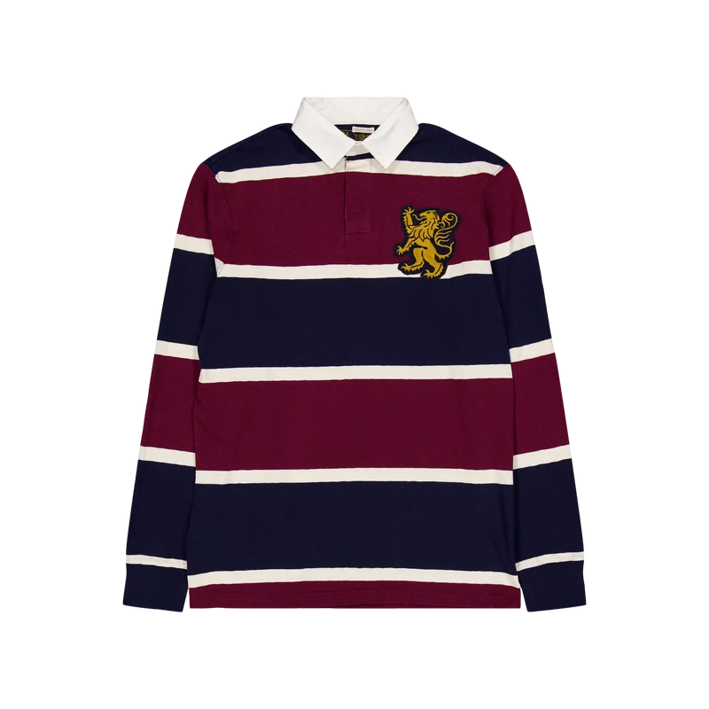 Polo Ralph Lauren Summer Antique Rugby Shirt 001 Classic Wine Multi