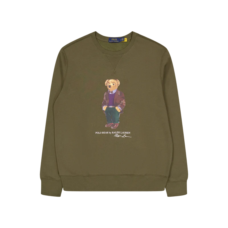 Polo Ralph Lauren Graphic Fleece-lsl-sws Fa23 Expedition Olve Hrtg Bear