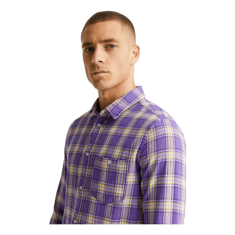 Odessa Check Shirt Purple Check