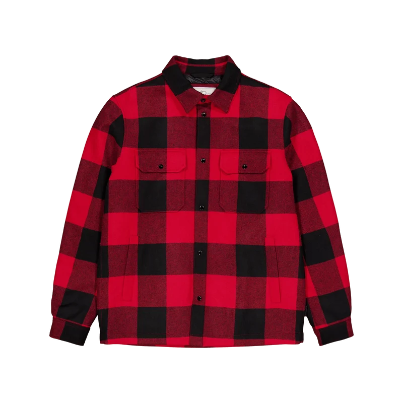 Alaskan Wool Check Overshirt Red Buffalo