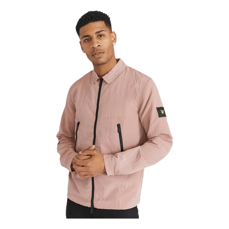 Lyle & Scott Dual Zip Overshirt Stone