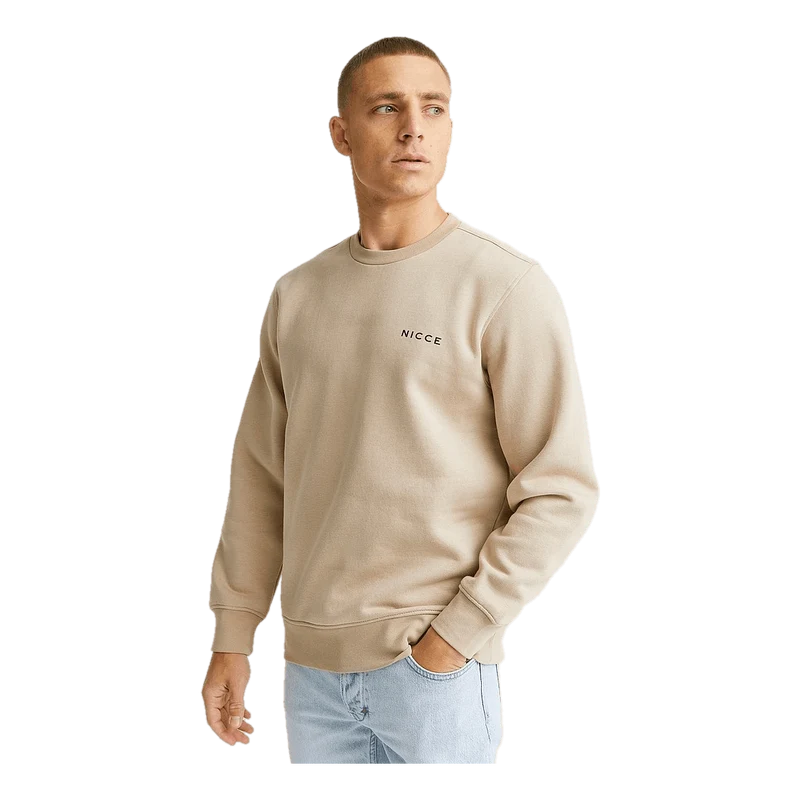 Nicce Chest Logo Sweat Latte