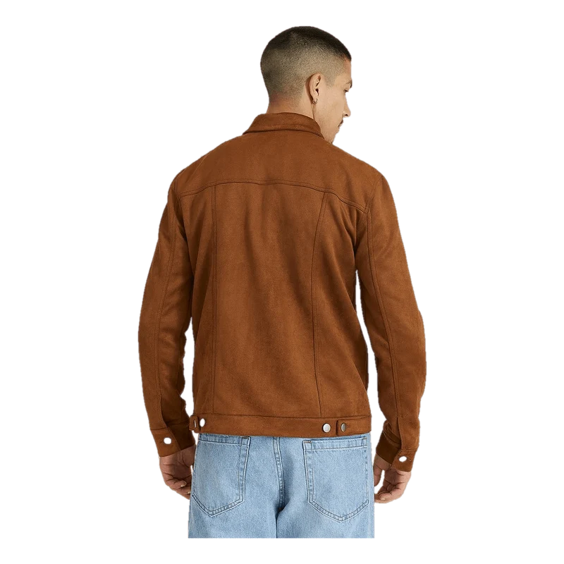 Studio Total Studio Total Fake Suede Trucker Jacket Cognac