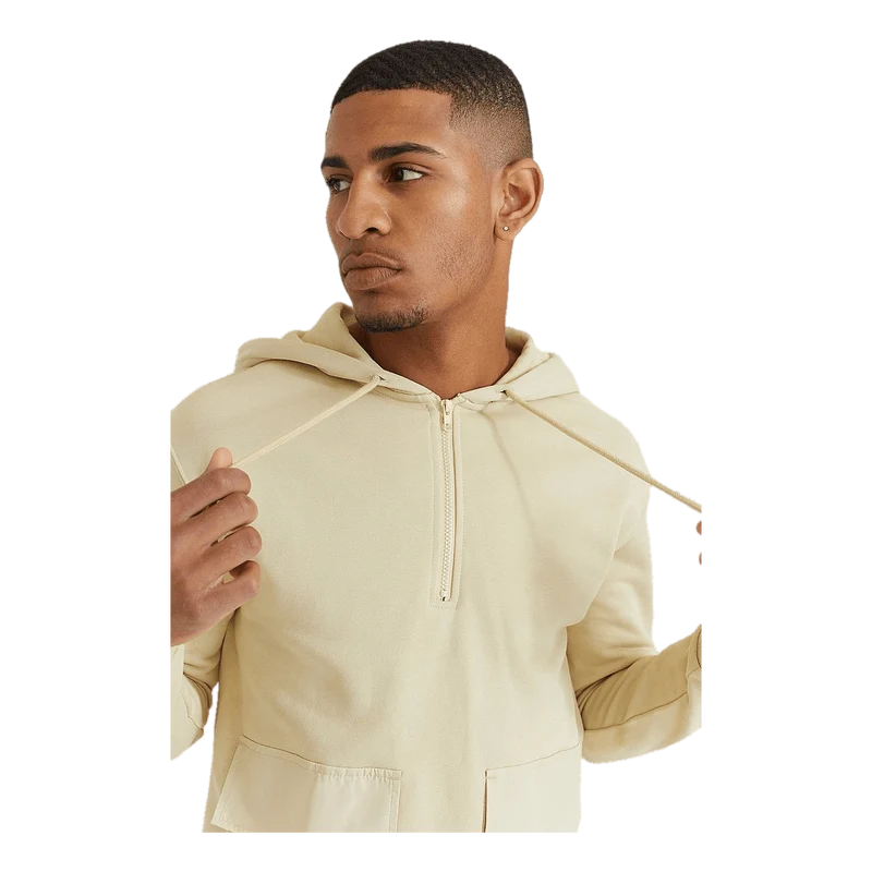 1/2 Zip Nylon Hoodie