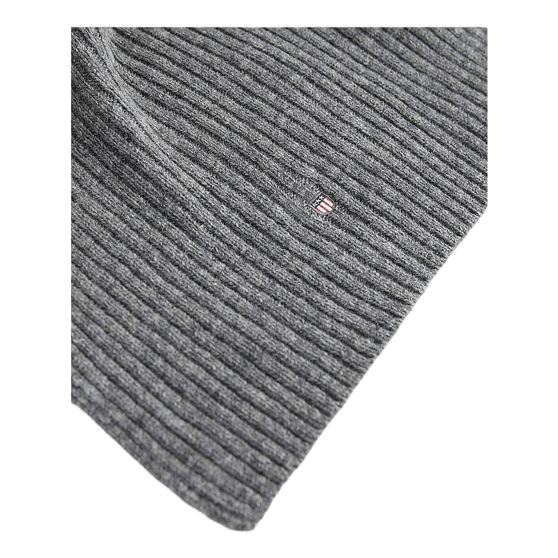 Wool Knit Scarf Dark