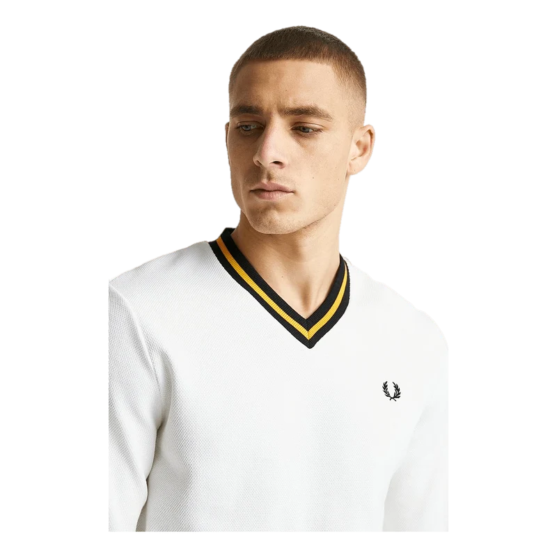 Fred Perry Tip Pique Textured Jumper 129