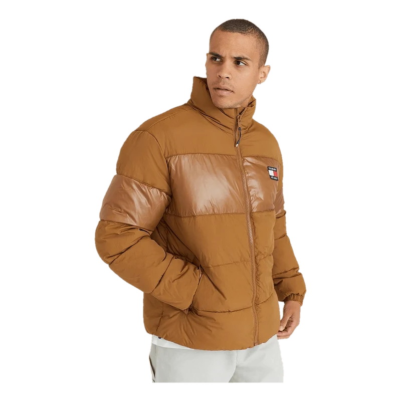 Tommy Hilfiger Tjm Tonal Colorblock Puffer Desert Khaki