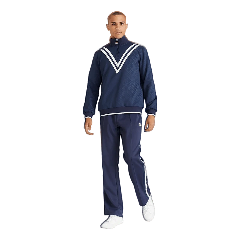 Men Teslin Half Zip Shirt Iris