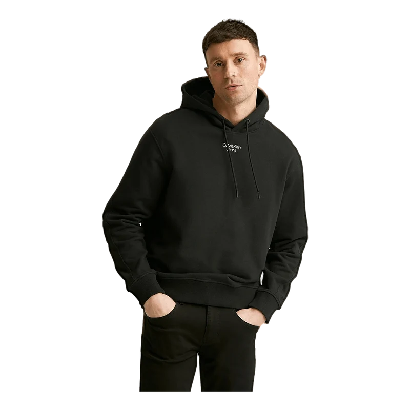 Calvin Klein Stacked Logo Hoodie Beh