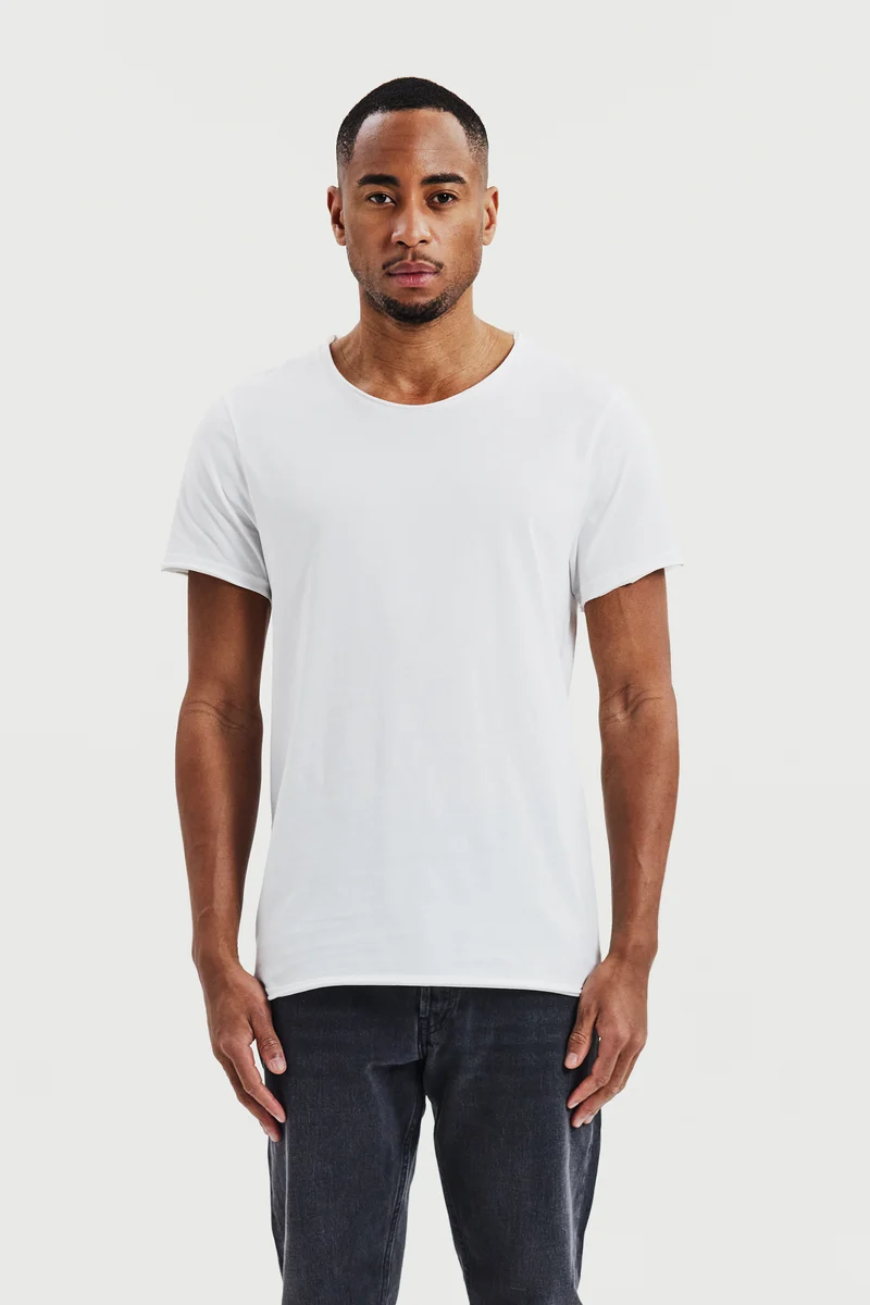 Crew-Neck relaxed White