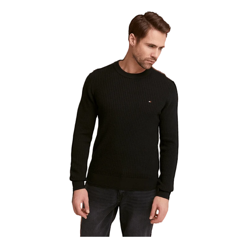 Tommy Hilfiger Grid Structure Crew Neck