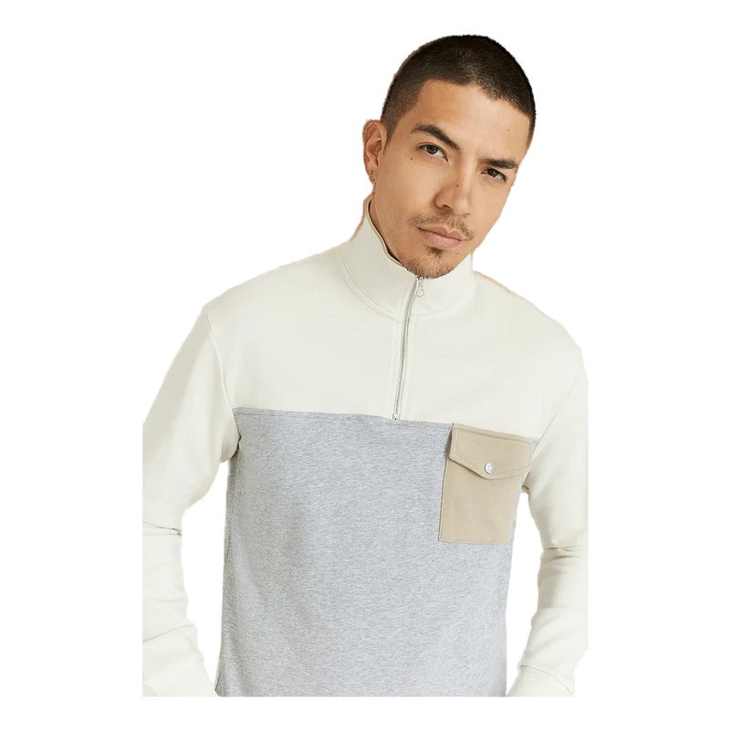 Les Deux Capri Block Halfzip Sweatshirt