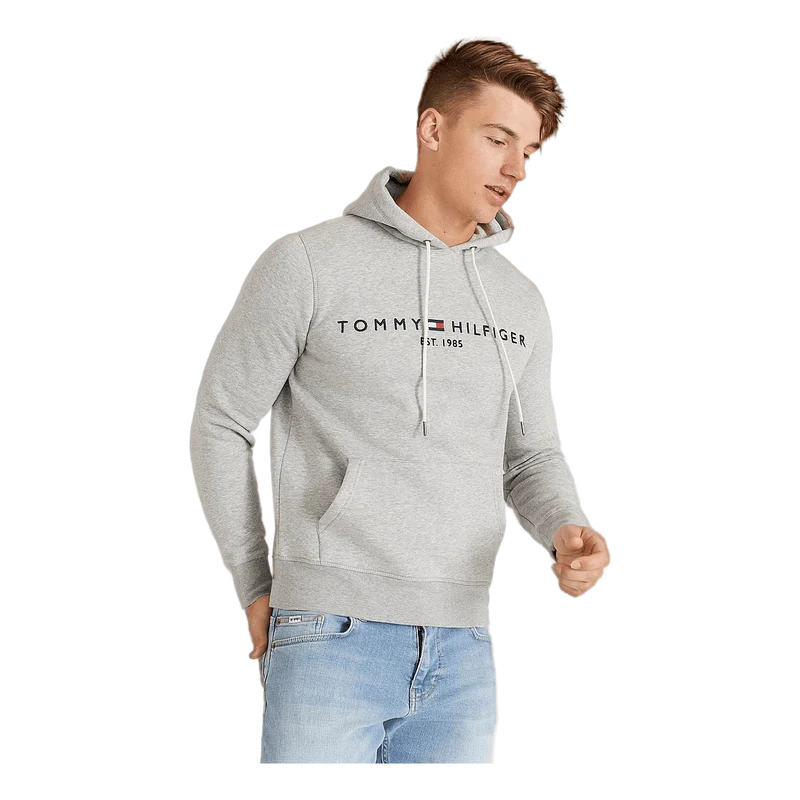 Tommy Logo Hoody Cloud Htr