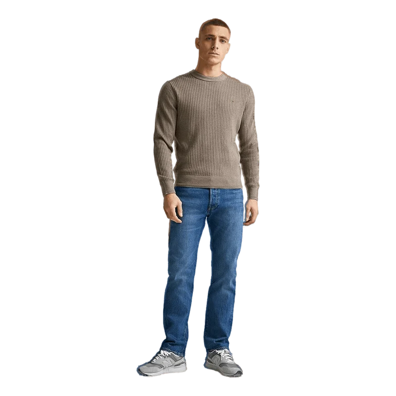 Tommy Hilfiger Grid Structure Crew Neck Nomad