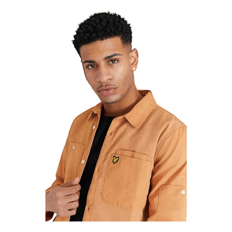 Lyle & Scott Tech Pocket Overshirt Tan