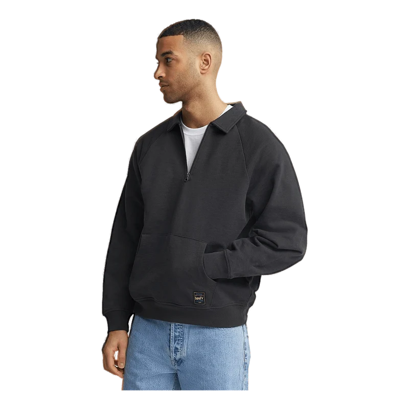1/4zip Collar Sweatshirt Pirat Pirate Bla