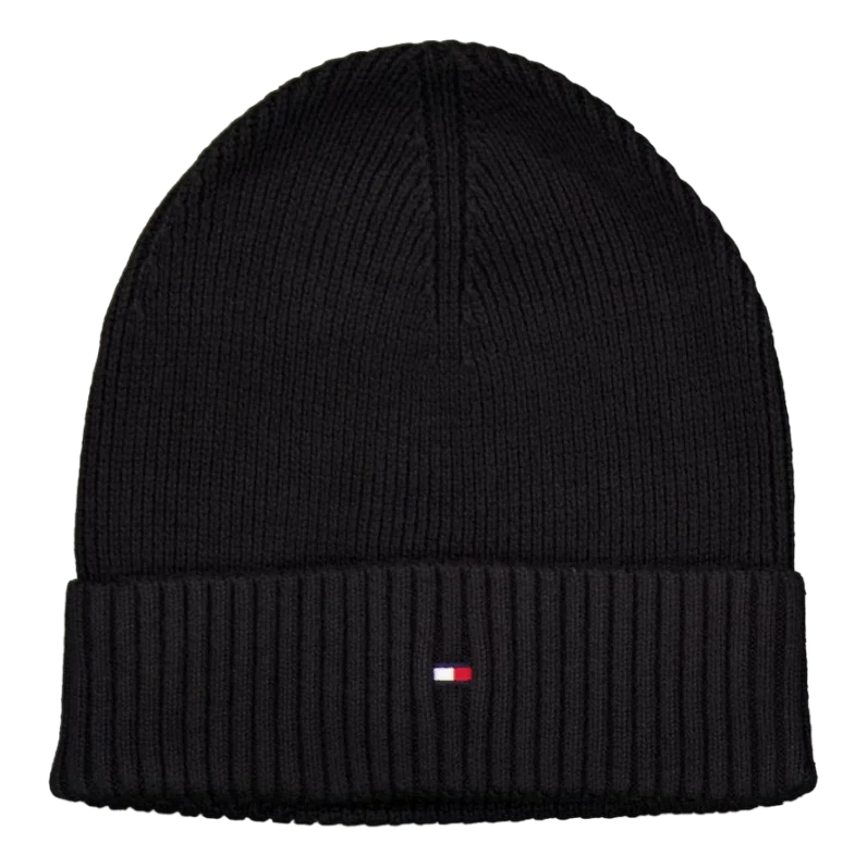 Th Flag Pima Cotton Beanie Black