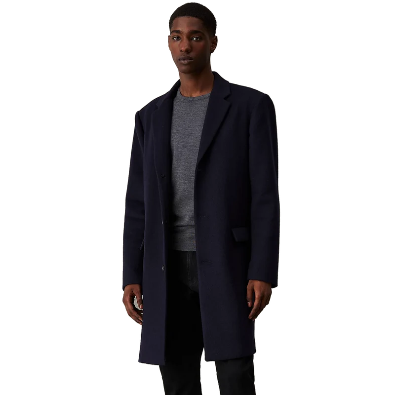 Fine Wool Blend Coat Chw Night Sky