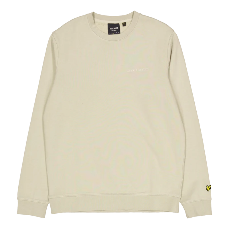 Embroidered Crew Neck Sweatshi X428 Dried Sage/ Cove