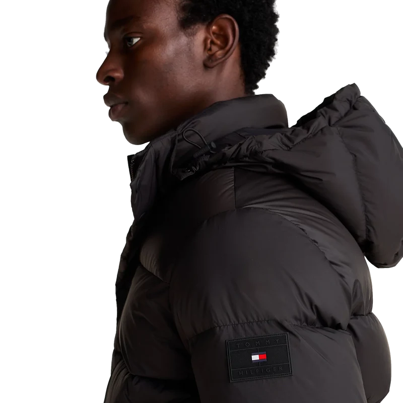 Mix Down Hooded Puffer Jacket