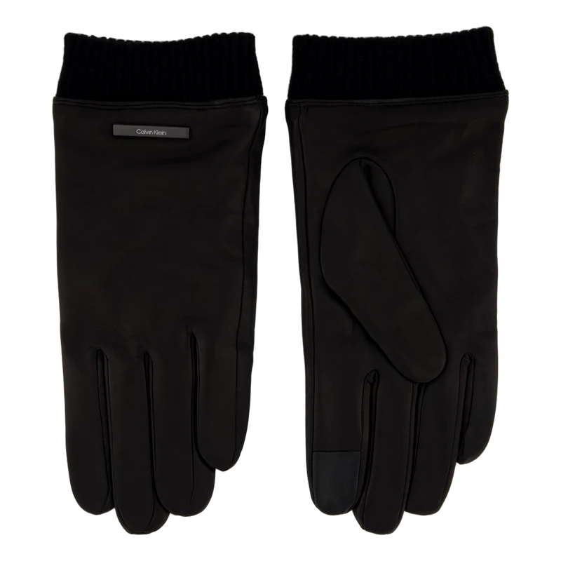 Leather Warm Lined Gloves Beh Ck Black