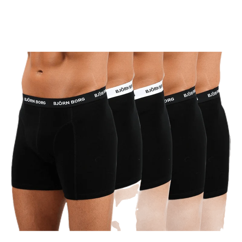 Solid Shorts 5-Pack Black