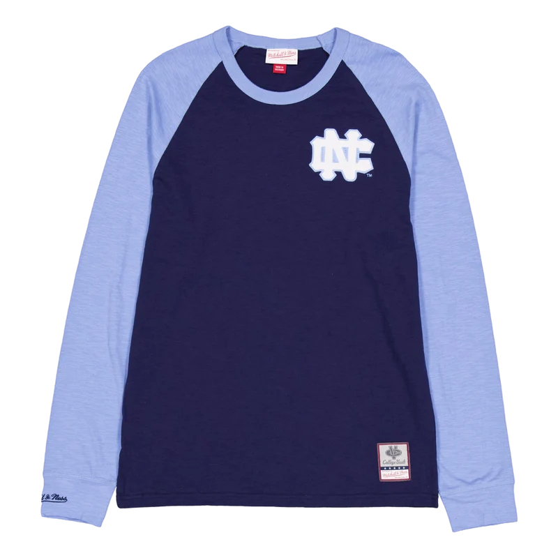 Unc Legendary Slub L/s Tee Navy/light Blue