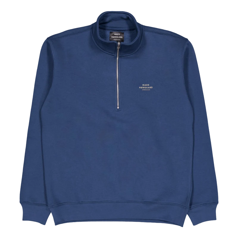 Standard Half Zip Logo Sweat 8045 Midnight Navy