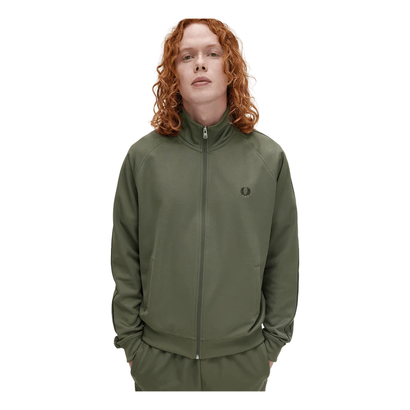 Contrast Tape Track Jkt W49 Laurel W Green/ngt Green