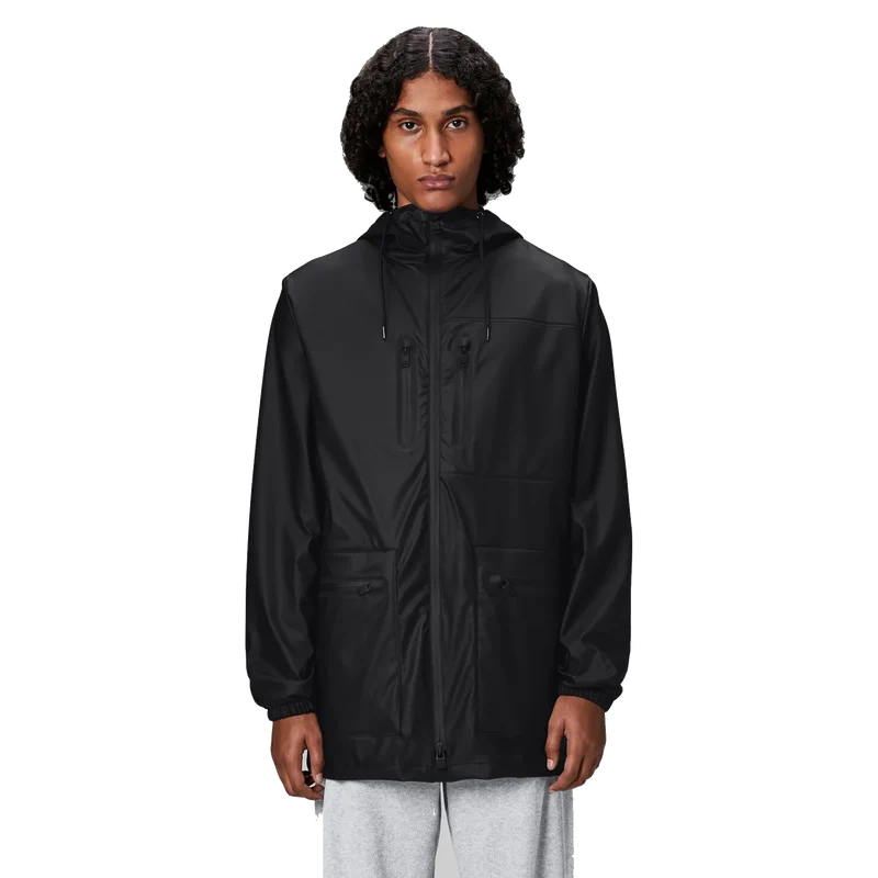 Cargo Long Jacket W3 01 Black