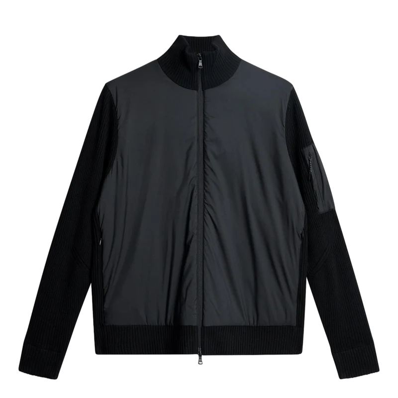 Beck Knitted Hybrid Jacket Black