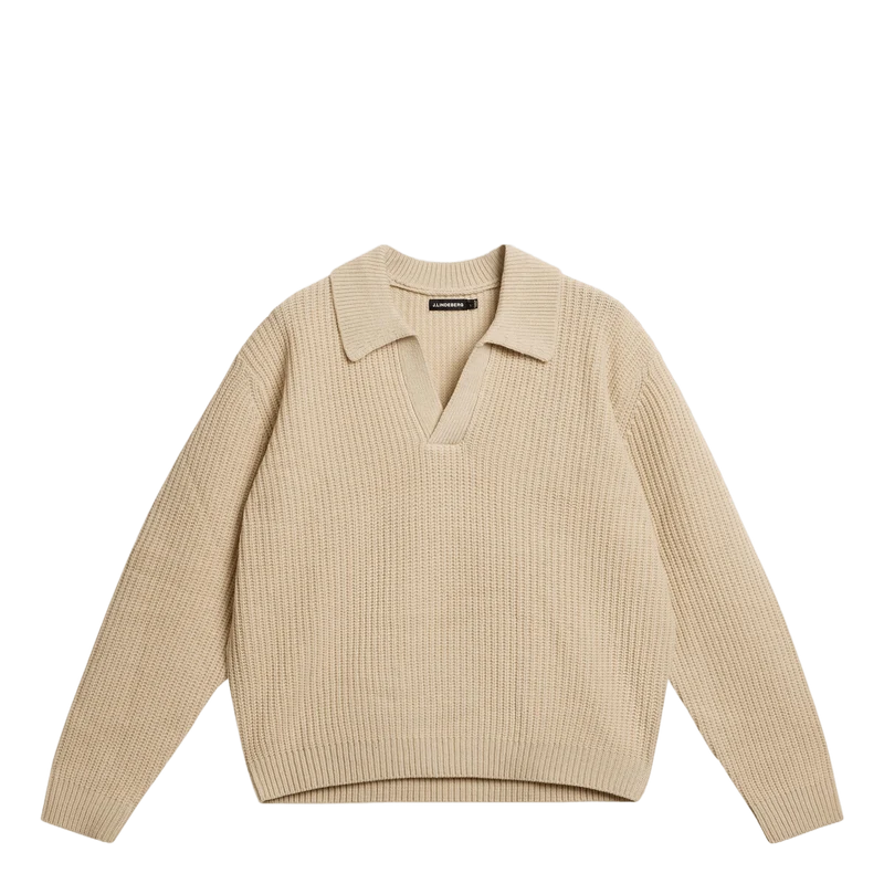 Jethro Heavy Polo Knit Moonbeam