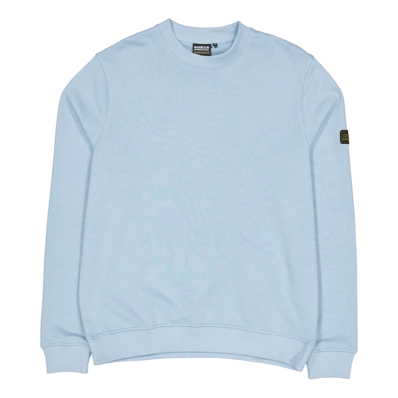 B.intl Outline Badge Crew Concrete Blue