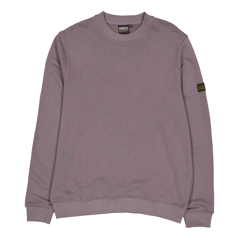 B.intl Outline Badge Crew Plum Grey