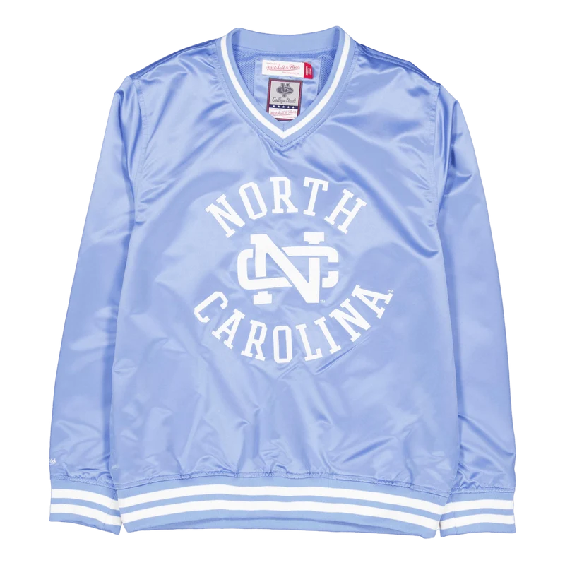 Sideline Pullover Satin Jacket Light Blue