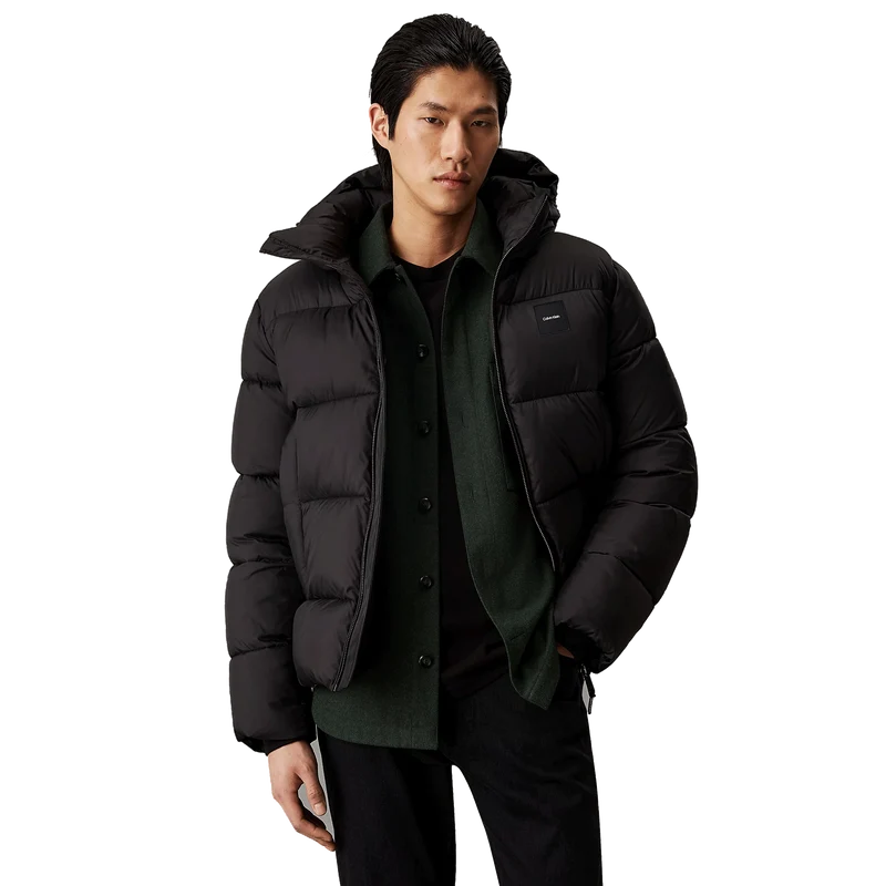 Hooded Quilt Puffer Mw Beh Ck Black